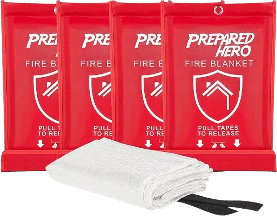 prepared hero fire blanket 3 Bottles