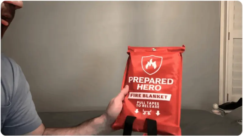 prepared hero fire blanket